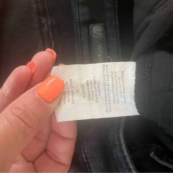 Wit and Wisdom Black Denim Jeans Size 8 - Picture 7 of 8